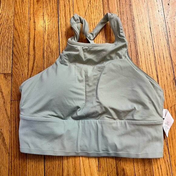 Athleta Radiant Colorblock Bra Womens Small Powervita Gray Green - Picture 4 of 8